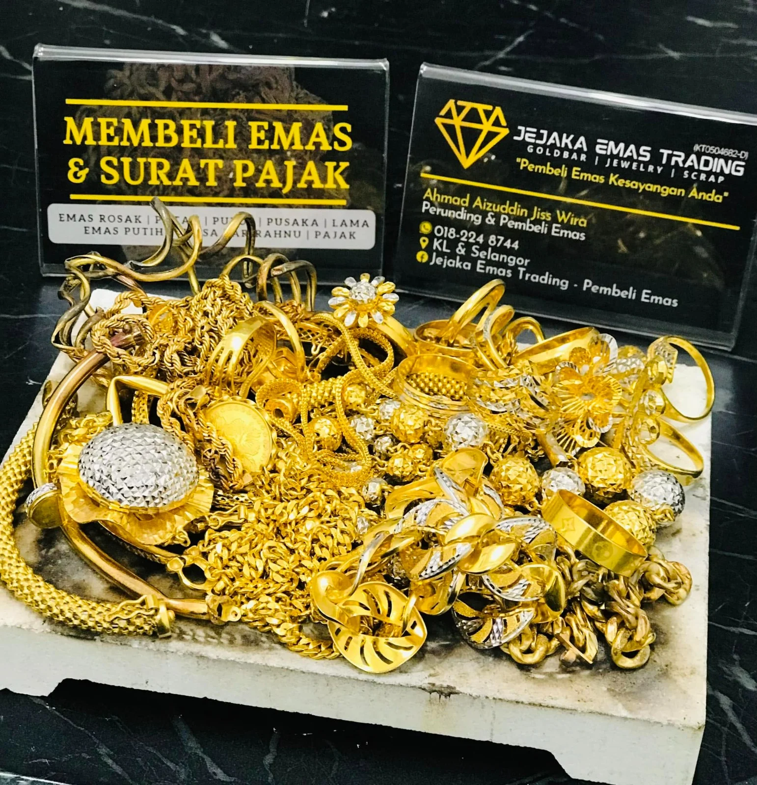 Beli Emas Terpakai, Barang Kemas 916, Emas Patah dan Rosak - Jejaka Emas Selangor KL